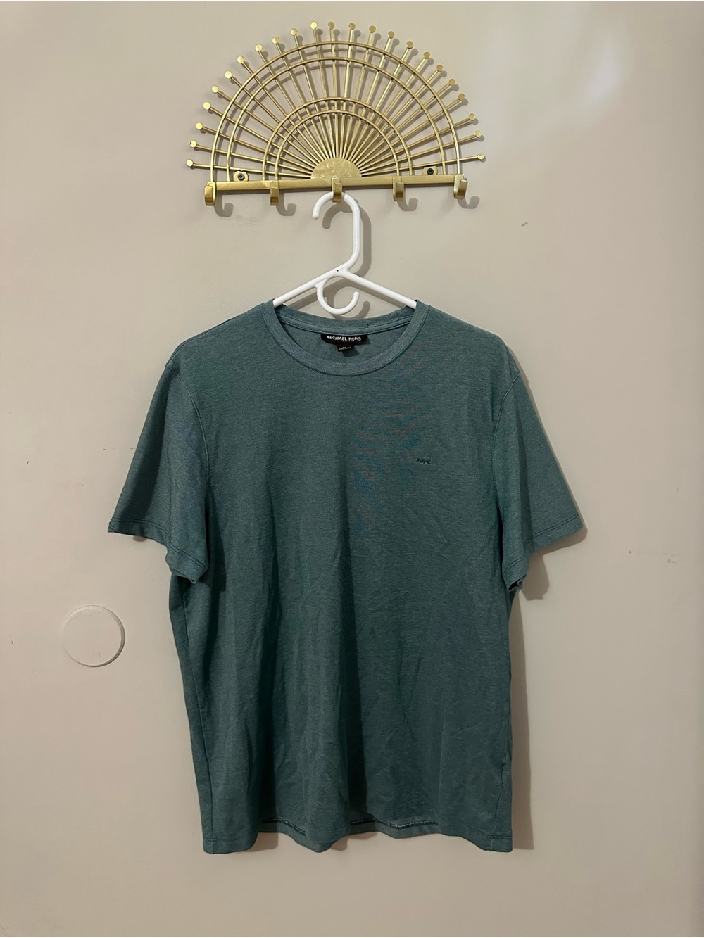 Michael Kors Men's Crew Neck T-Shirt - Teal Gray
